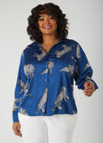 Leopard Print Satin Shirt