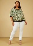 Zebra Dolman Sleeved Blouse