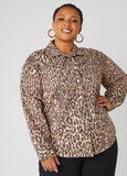 Leopard Cotton Twill Shirt