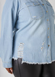 Distressed Denim Shirt