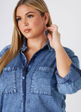 Stonewash Chambray Duster Shirt