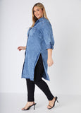 Stonewash Chambray Duster Shirt