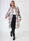 Plaid Cotton Duster Shirt