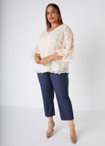 Pompom Gauze Blouse