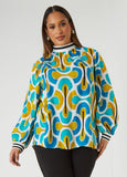 Plus Size Printed Blouse Plus Size Fashion Top