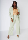 High Rise Crepe Trousers