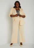 Plus Size Ponte High Rise Trousers