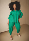 Plus Size Tapered Pants Plus Size Linen Joggers Plus Size Pants Set