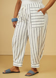 Striped Linen Blend Joggers