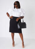 Ponte Pencil Skirt