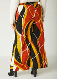 High Rise Printed Wide Leg Pants