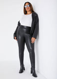 High Waist Faux Leather Leggings