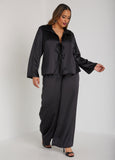 Wide Leg Satin Pants