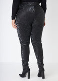 Swirl Faux Leather Leggings