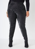 Swirl Faux Leather Leggings