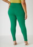 Pull On High Waist Ponte Leggings