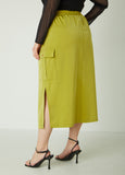 Satin Cargo Skirt