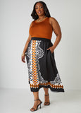 Plus Size Satin Skirt Plus Size Maxi Skirt Plus Size Fashion Bottoms