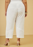 Cropped Cotton Gauze Pants