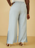 Slit Hem Cotton Gauze Pants