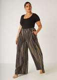 Lurex™ Knitted Wide Leg Pants