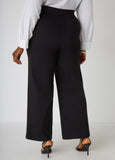 Pull On Straight Leg Ponte Pants