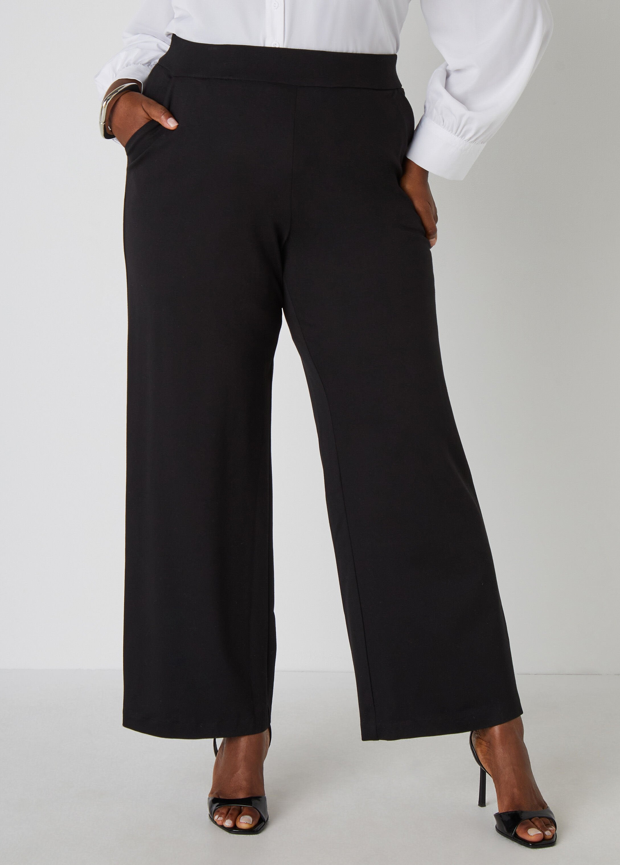 Plus Size Ponte Pants Plus Size Straight Leg Pants Plus Size Pants