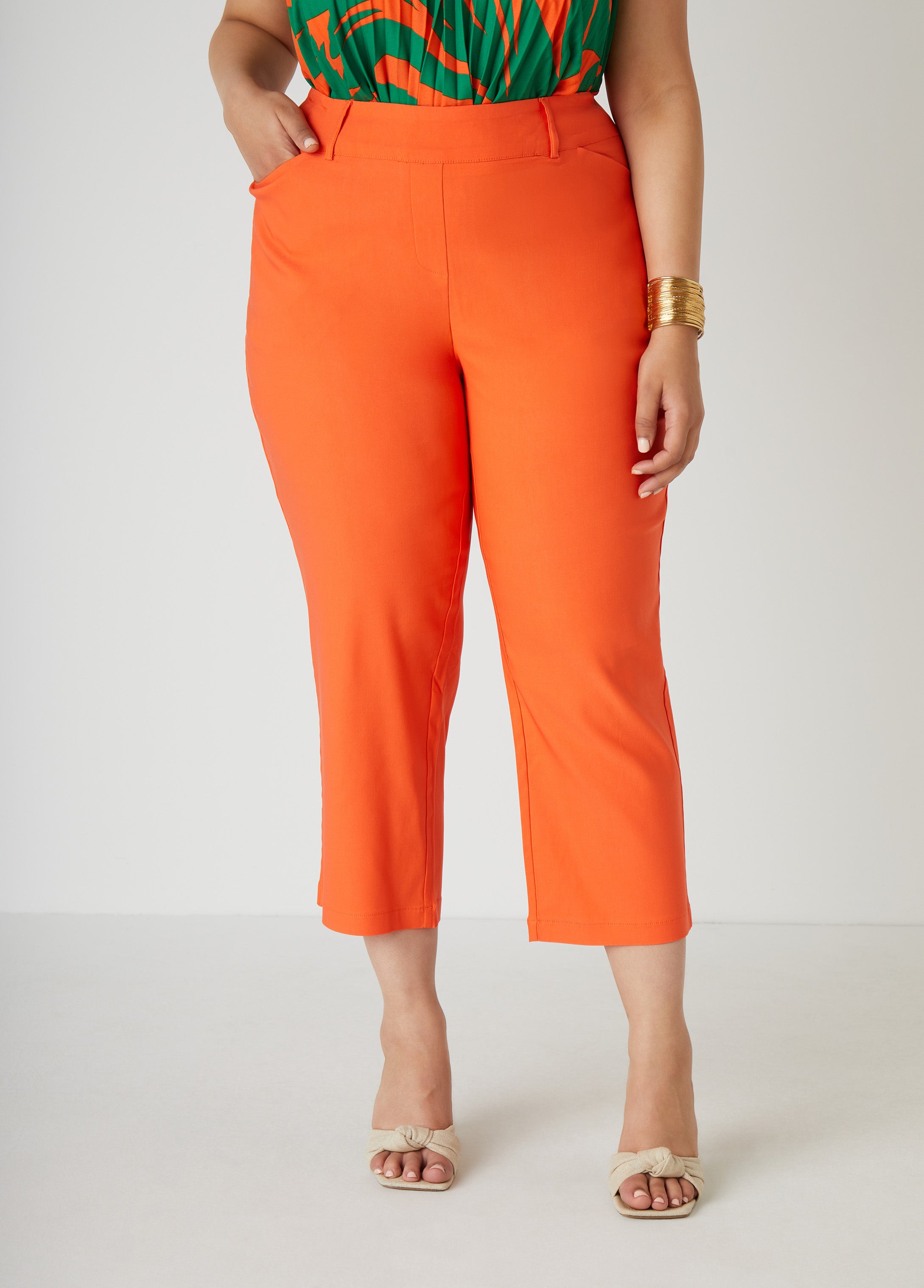 Plus Size Straight Leg Pants Plus Size Cropped Pants Plus Size Pants