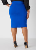 Pull On Ponte Pencil Skirt