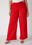 Plisse Wide Leg Pants