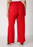 Plisse Wide Leg Pants