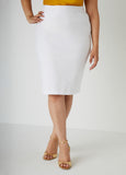 Stretch Twill Pencil Skirt