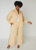 Plus Size Cotton And Linen Blend Pants