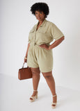 Plus Size Cotton Gauze Shorts Plus Size Two Piece Matching Set