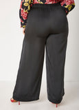 Satin High Rise Wide Leg Pants