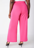 High Waist Ponte Straight Leg Pants