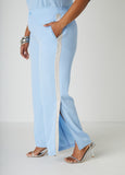 Metallic Trimmed Split Side Pants