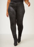 High Rise Velvet Leggings