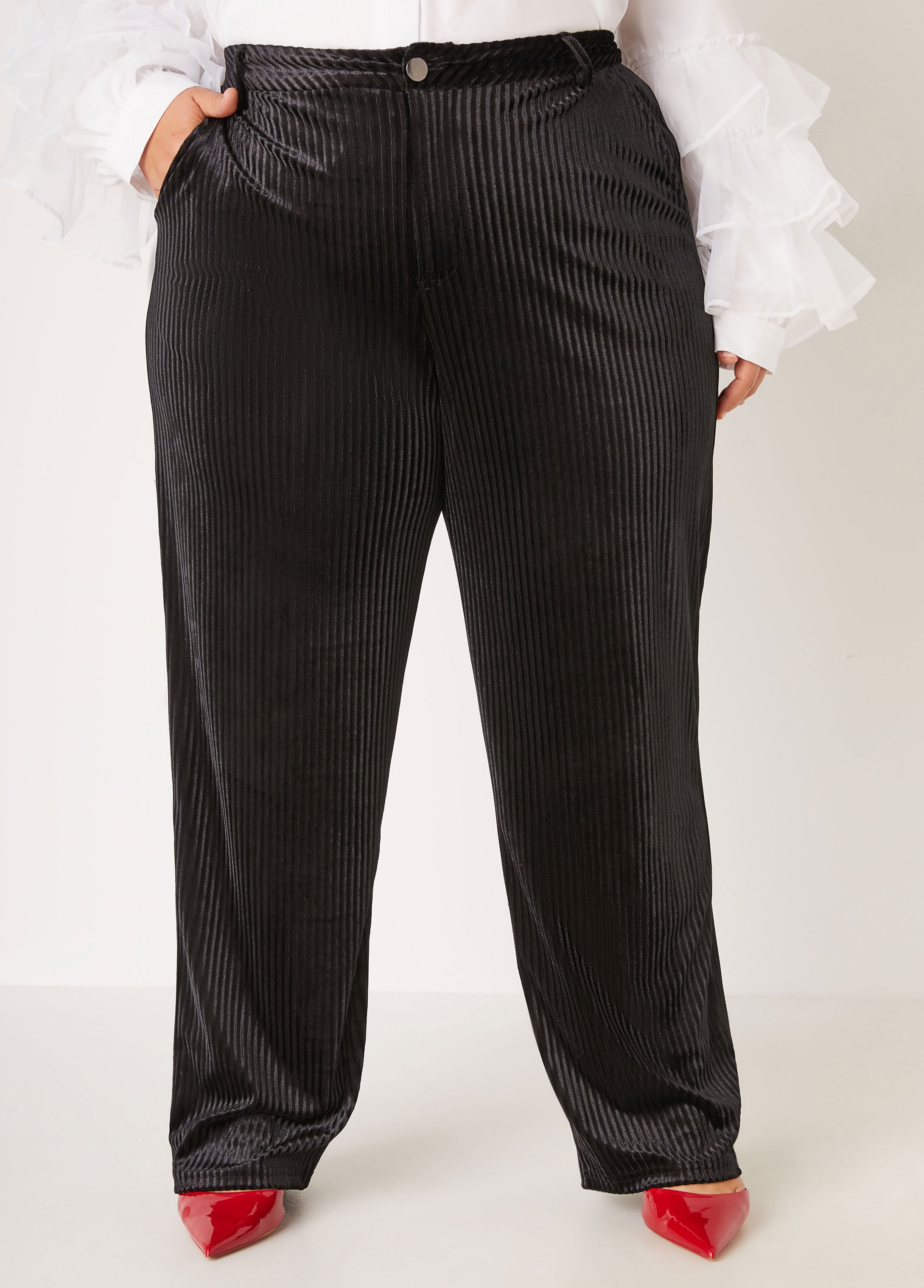 Plus Size velour pants plus size work pants plus size trousers