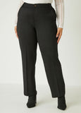 Plus Ponte Straight Leg Pants Plus Size Straight Leg Trousers