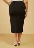 Midi Ponte Pencil Skirt