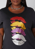 Metallic Lips Graphic Tee