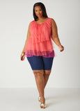 Two Tone Tiered Tulle Top