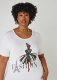 Fashion Crystal Graphic Tee