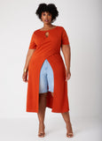 Plus Size knit duster plus size long tops plus size knit tops