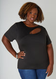 Plus Size stretch knit top plus size everyday tops plus size fashion top