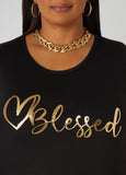 Blessed Metallic Graphic Tee