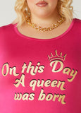 On This Day Glittered Graphic Tee