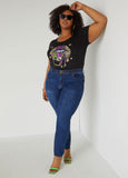 Mardi Gras Glittered Graphic Tee