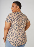 Queen Sequined Leopard Print Tee